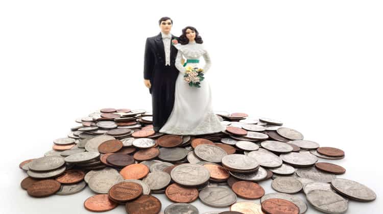 Married couple questioning to combine finances