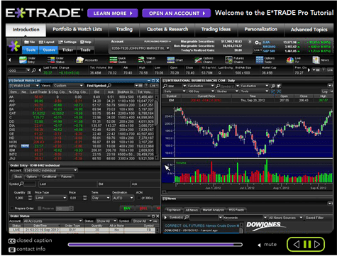 E*Trade Pro Screenshot