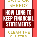 Keep Financial Records