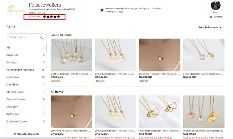 Selling Jewelry On Etsy