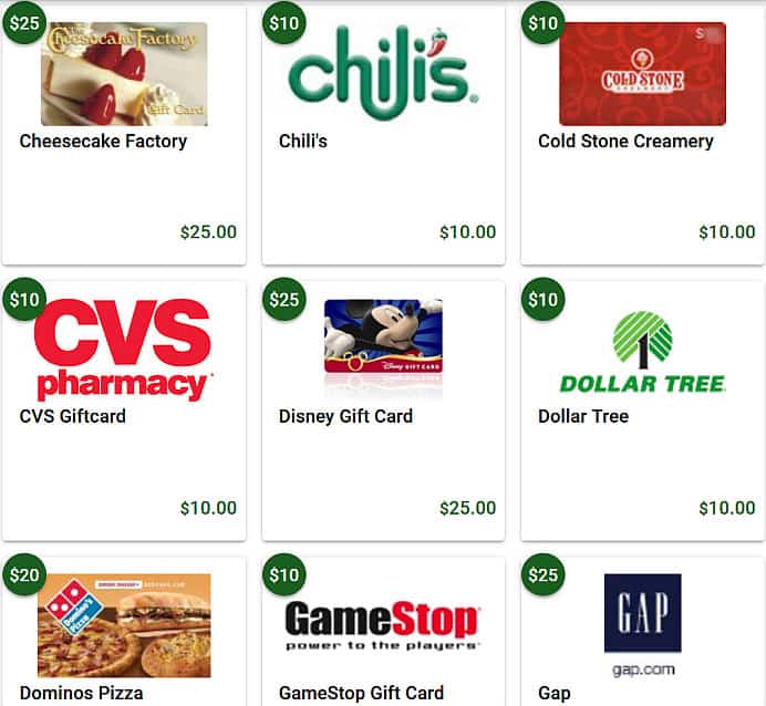 QuickRewards Cash Out Options