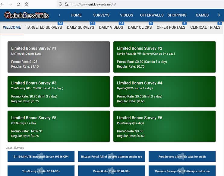 QuickRewards Surveys