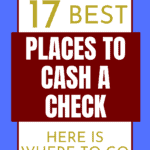 Places To Cash A Check