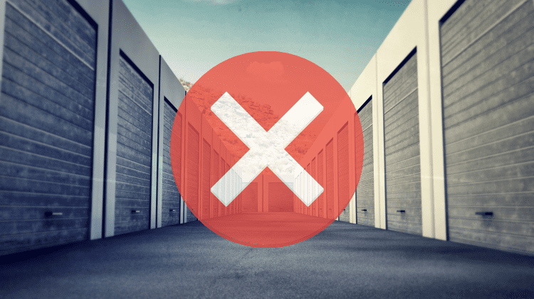 cons of renting storage units