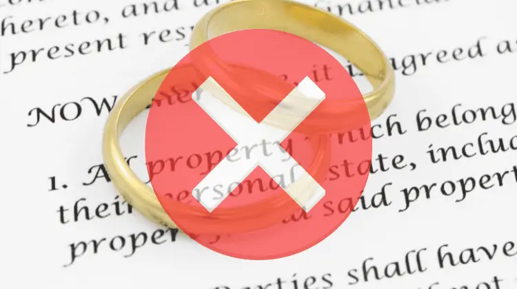 cons of prenuptial agreements