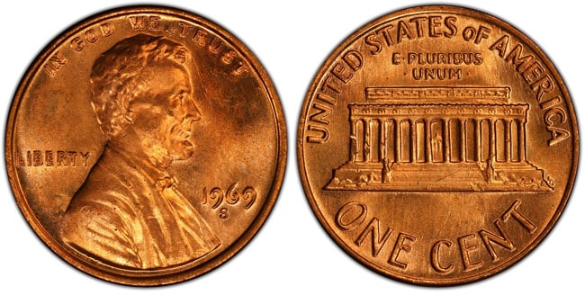 1969 double die cent