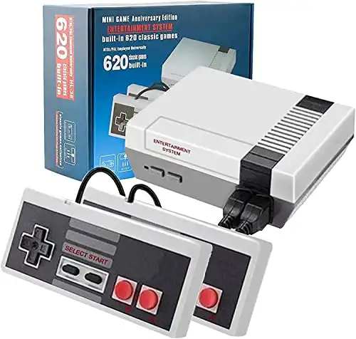 Zeion Classic Retro Game Console Mini Video Consoles Game with 620 Games for NES Game Handle Gaming - AV Output
