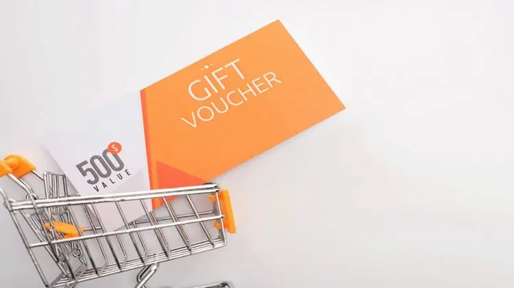gift card shopping cart