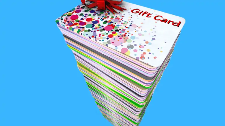 stack of gift cards