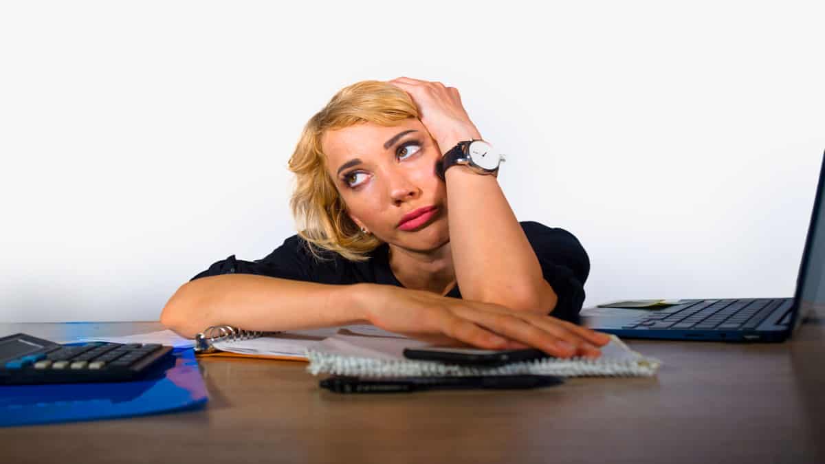 bored office worker