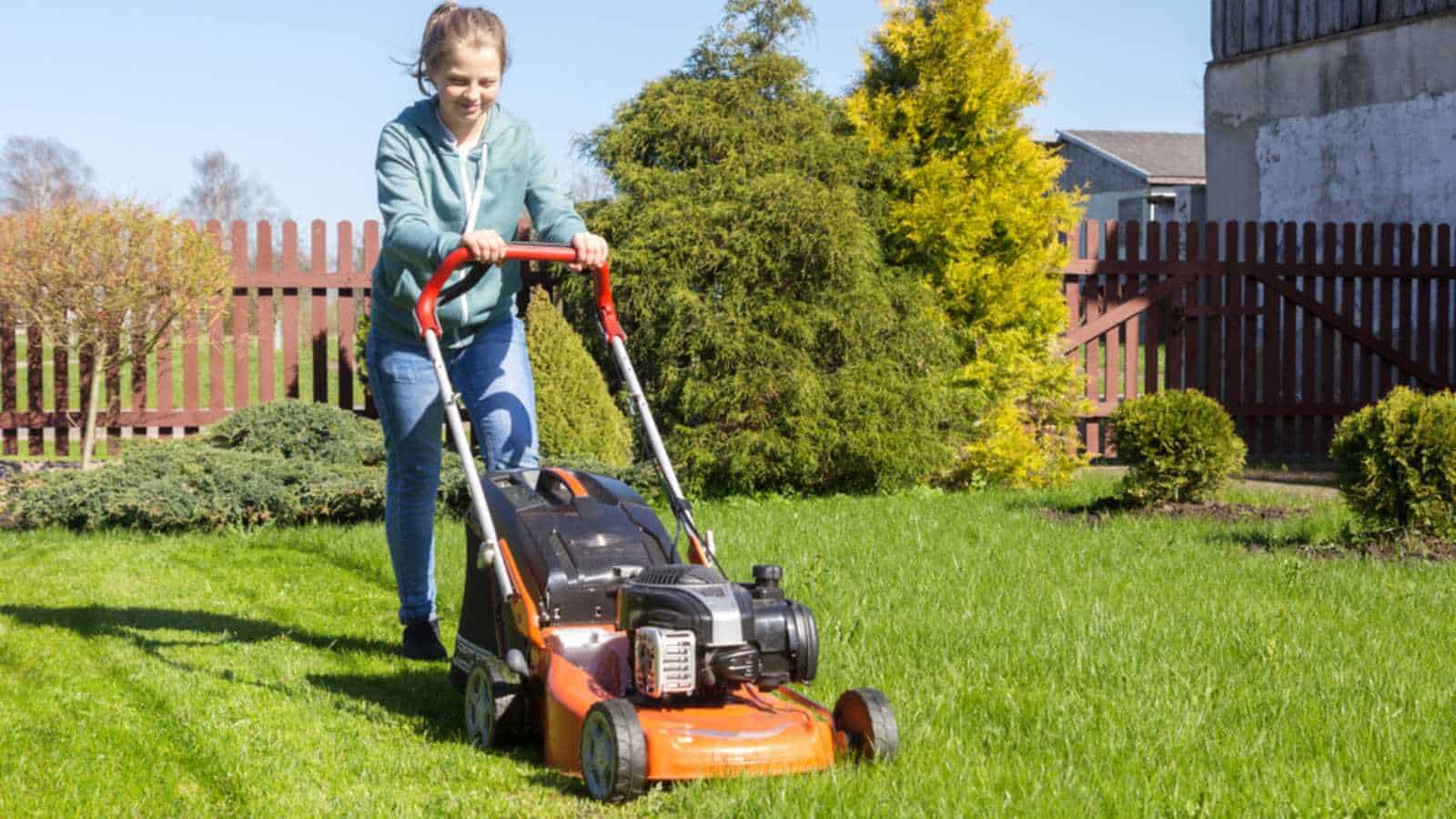 Teen Lawnmowing