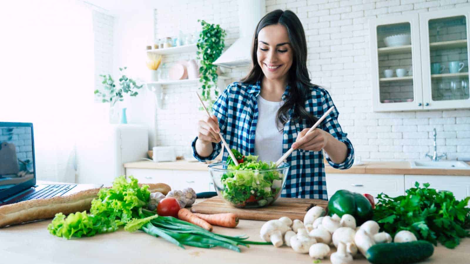 Woman preparing Meal