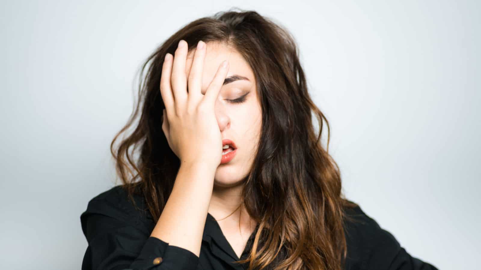 Woman disappointed