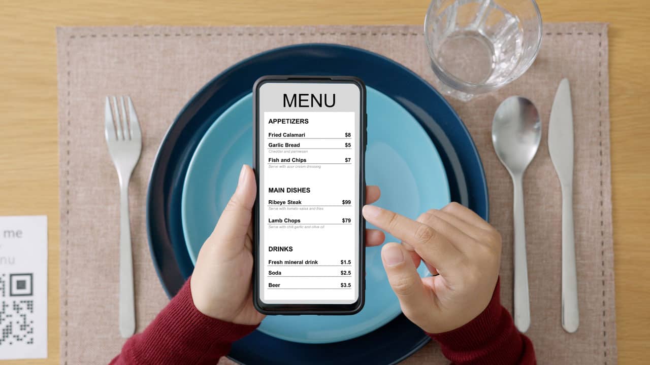 digital menu
