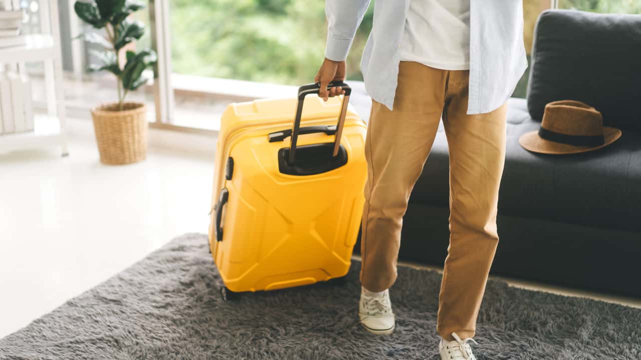 Hotel stay, carrying luggage, vacation