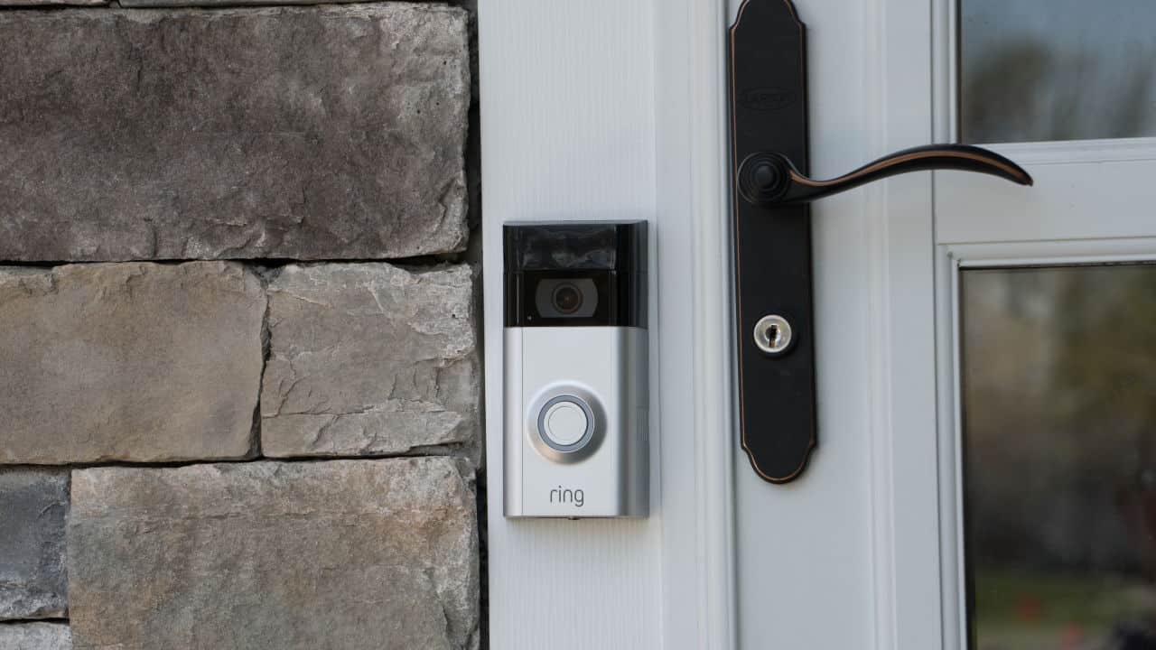 Ring video doorbell owned by Amazon.