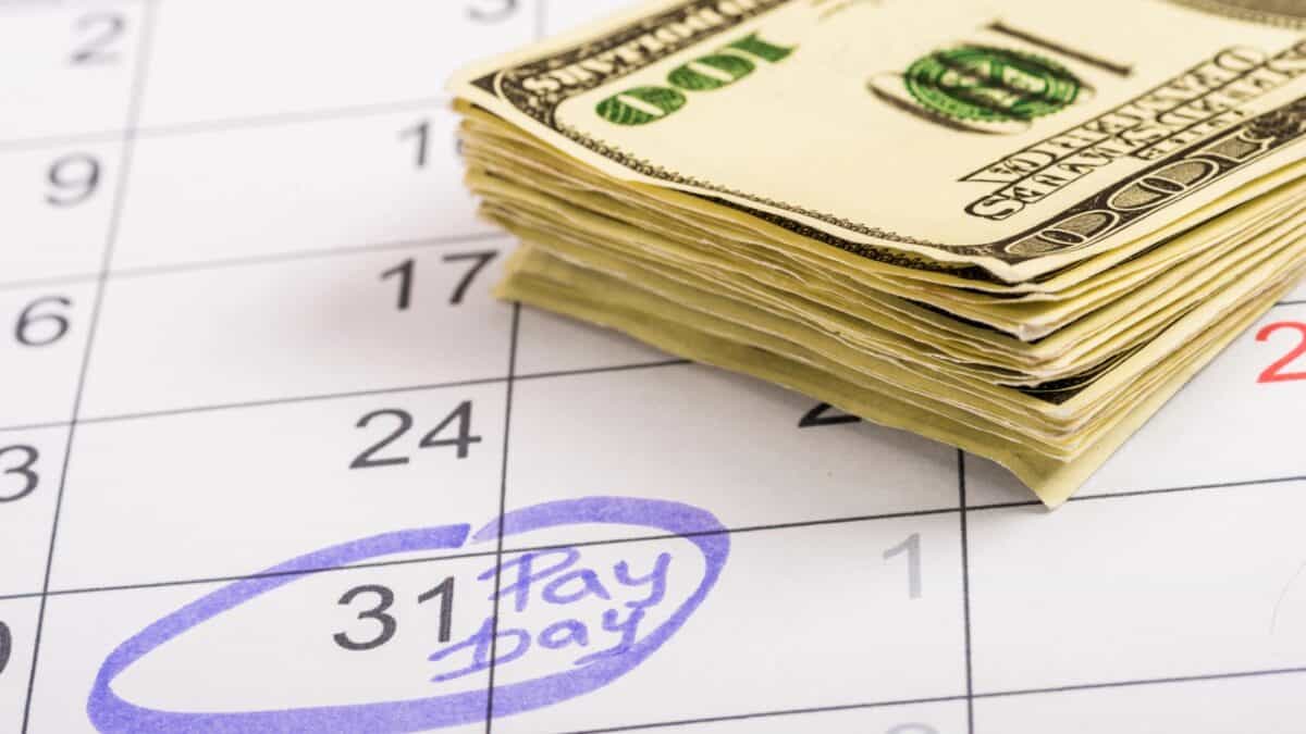 income concept pay day
